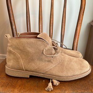 Lucky Brand Women’s Lace Up Suede Leather Tassel Shoes, Size 10